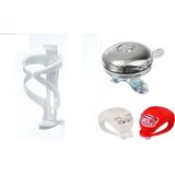 Bisiklet Suluk Kafes Krom Zil Silikon 3 Lü Set