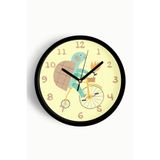 Bisiklet Süren Kaplumbağa Çocuk Odası Duvar Saati - 25cm - Önü Camlı Siyah Kasa - Sessiz Mekanizma, JH1029S25SKP