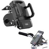 Bisiklet Telefon Tutucu Motosiklet Scooter Bisiklet Cep Telefonu 4-6.9 Inç. 360° Tutucu - Siyah