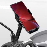Bisiklet Ve Motosiklet İçin Dikiz Aynası Cep Telefonu Tutucusu Usb Yuvası Kablolu