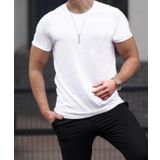 Bisiklet Yaka Basic Tişört Beyaz