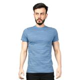 Bisiklet Yaka Erkek T-Shirt 24YCEEO04014 (İNDİGO, S)