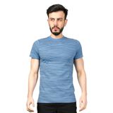 Bisiklet Yaka Erkek T-Shirt 24YCEEO04014 (İNDİGO, XXL)