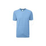 Bisiklet Yaka Erkek Tişört - Mavi - 2XL