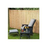 BİŞKİN 1m X 3m Reed Fence Misina Ipli Doğal Bambu Kamış Çit , Bahçe Çiti , Balon Çiti ,hasır Çit ,gölgelik