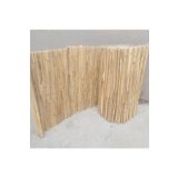 BİŞKİN 50cm X 5m Misina Ipli Doğal Bambu Kamış Çit,bahçe Çiti,balon Çiti,hasır Çit, Gölgelik