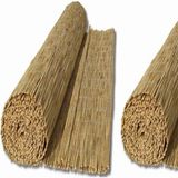 Bişkin 75 cm x 500 cm Misina İpli Doğal Bambu Kamış Çit, Bahçe Çiti, Hasır Çit, Gölgelik - 75 x 500