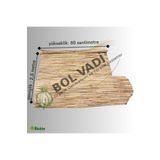 BİŞKİN 80cm X 2.5m Afyonkarahisardan Misina Ipli Doğal Bambu Kamış Çit,bahçe Çiti,hasır Çit, Gölgelik