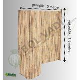 Bişkin Bolvadi Kamış Çit Bambu Çit Hasır Çit 1,5 x 5 Metre - 1,5 m x 5 m