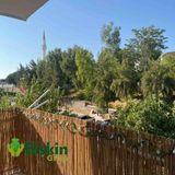 Bişkin Doğal Kamış Çit 1x6 M Misinalı Dekoratif Bahçe ve Teras Çiti
