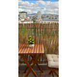 Bişkin Reed Fence Uv.Misina Ip Örgülü Doğal Kamış Çit Balkon Çiti Hasır Bambu Çit Bahçe Çiti Ve Gölgelik Dekor - 1metre x 2,5 metre