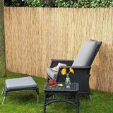 Bişkin Reed Fence Uv.Misina Ip Örgülü Doğal Kamış Çit Balkon Çiti Hasır Bambu Çit Bahçe Çiti Ve Gölgelik Dekor - 1metre x 5 metre