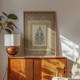Bismillahirrahmanirrahim Besmele İslami Duvar Tablosu Dini Tablo Çerçeveli Tablo (40x50cm.)