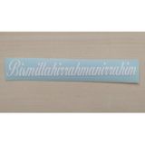 Bismillahirrahmanirrahim Sticker 18,5x2,5cm Beyaz Bismillahirrahmanirrahim Yazısı Besmele Etiketi
