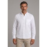 Bisse Beyaz Grubu Regular Fit Keten Paşa Yaka Gömlek GMKTN3PS224003_D01 - XL