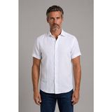 Bisse Beyaz Grubu Regular Fit Keten Spor Yaka Gömlek GMKTN3SP224016_D01