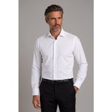 Bisse Beyaz Regular Fit Pamuk Cepsiz Italyan Yaka Uzun Gömlek GMKLS250062_01 - 42