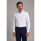 Bisse Beyaz Regular Fit Pamuk Cepsiz Klasik Uzun Yaka Saten Gömlek GMKLS252195_D01 - 40