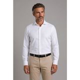 Bisse Beyaz Regular Fit Pamuk Cepsiz Uzun Italyan Yaka Gömlek GMKLS252189_D01 - 43