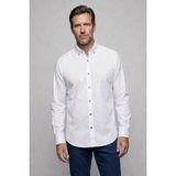 Bisse Beyaz Regular Fit Pamuk Cepsiz Uzun Paşa Yaka Gömlek GMKLS261089_C01