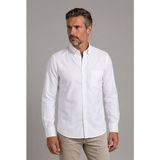 Bisse Beyaz Regular Fit Pamuk Cepsiz Uzun Yaka Gömlek GMKLS252175_D01 - XL