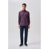 Bisse Bisse Studio Erkek Cepsiz Regular Fit Gömlek Bordo BSGMEKS25555_E25