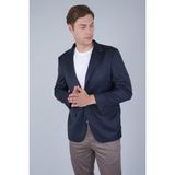 Bisse Comfort Fit Lacivert Mono Yaka Çift Yırtmaçlı 4 Drop Erkek Yün Ceket PCK24K24203_D39 - 56