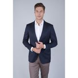 Bisse Comfort Fit Lacivert Mono Yaka Çift Yırtmaçlı 6 Drop Erkek Yün Ceket PCK24K24204_D39 - 56