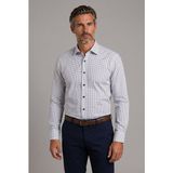 Bisse Ekru Regular Fit Pamuk Cepsiz Uzun Yaka Gömlek GMARS261047_03 - 2XL
