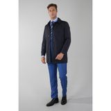 Bisse Erkek Lacivert Pardösü Trençkot TRCN25Y25001_D39 - 3XL