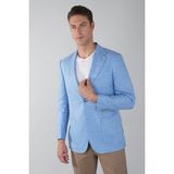 Bisse Erkek Platinum Regular Fit Keten Ceket Açık Mavi PCK25Y25009_D33 - 6 Drop
