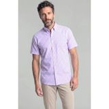Bisse Erkek Regular Fit Kısa Kol Paşa Yaka Tek Cep Pamuk Pembe Gömlek GMCZG250099_D29