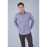 Bisse Erkek Regular Fit Küçük Kareli Spor Uzun Kollu Gömlek GMEKS252074_E11 - Kahve