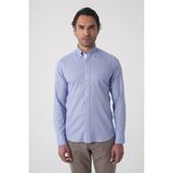 Bisse Erkek Regular Fit Uzun Kol Mavi Gömlek GMKTN250016_D35 - XL