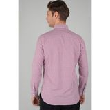 Bisse Erkek Regular Fit Uzun Kol Paşa Yaka Erkek Regular Pamuk Kırmızı Gömlek GMCZG250010_D24 - XL