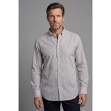 Bisse Erkek Regular Fit Uzun Kol Paşa Yaka Pamuk Keten Vizon Gömlek GMKTN250007_D08 - 2XL
