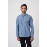 Bisse Erkek Regular Fit Uzun Kollu Denim Casual Gömlek GMDNM252165_D35 - Mavi