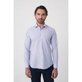 Bisse Erkek Regular Fit Uzun Kollu Italyan Yaka Mavi Gömlek GMKLS252006_E35 - 41