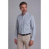Bisse Gri Regular Fit Pamuk Keten Birit Yaka Gömlek GMKTNA122009_D55 - 2XL