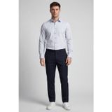 Bisse Gri Slim Fit Regular Pamuk Cepsiz Uzun Gömlek