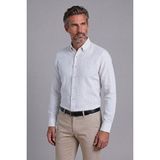 Bisse Haki Regular Fit Keten Cepsiz Uzun Paşa Yaka Gömlek GMKTN261093_E49