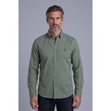 Bisse Haki Regular Fit Pamuk Cepsiz Uzun Paşa Yaka Gömlek GMARS261083_C49 - 2XL