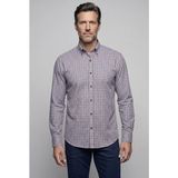Bisse Kahve Regular Fit Pamuk Cepsiz Uzun Paşa Yaka Gömlek GMEKS252116_E11 - XL