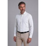 Bisse Kahverengi Regular Fit Keten Cepsiz Uzun Paşa Yaka Gömlek GMKTN261093_K11