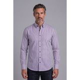 Bisse Kırmızı Regular Fit Pamuk Cepsiz Uzun Yaka Gömlek GMEKS261054_C24 - XL