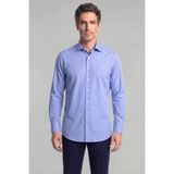 Bisse Klasik Yaka Regular Fit Mavi Uzun Kol Cepsiz Erkek Gömlek GMKLS250064_35 - 44