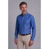 Bisse Lacivert Regular Fit Pamuk Cepsiz Uzun Paşa Yaka Gömlek BSGMARS25337_D39