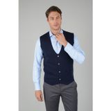 Bisse Lacivert Regular Fit Yün Triko Yelek