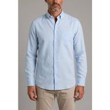 Bisse Mavi Regular Fit Keten Paşa Yaka Gömlek GMKTN3PS224003_D35 - 2XL