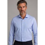 Bisse Mavi Regular Fit Pamuk Cepsiz Uzun Yaka Gömlek GMARS261078_35 - 40